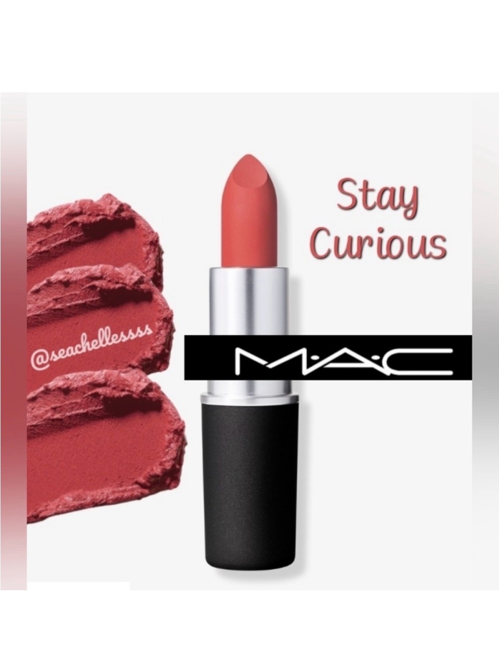 Mac Powder Kiss Lipstick Stay Curious Brand New In Box Authentic Full Size